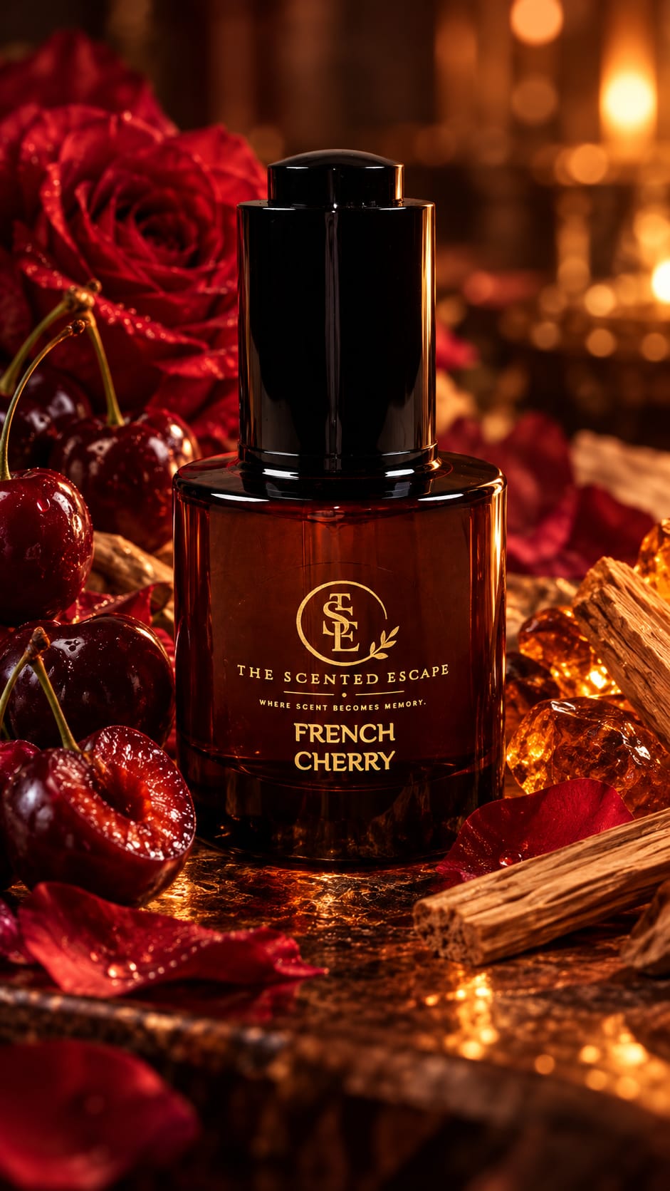 French Cherry luxury perfume oil by The Scented Escape